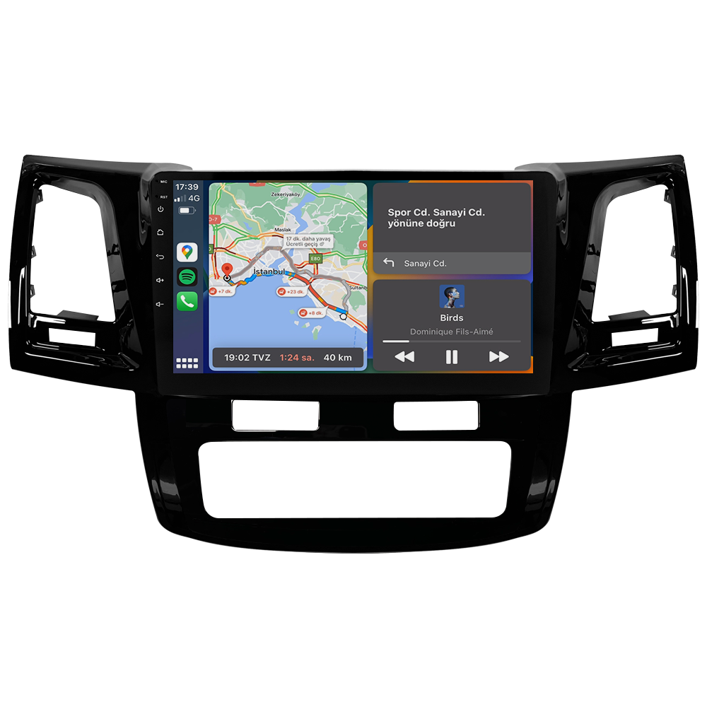 Toyota Hilux Android Multimedya Sistemi (2006-2014) CRV-4784XR Dijital Klima