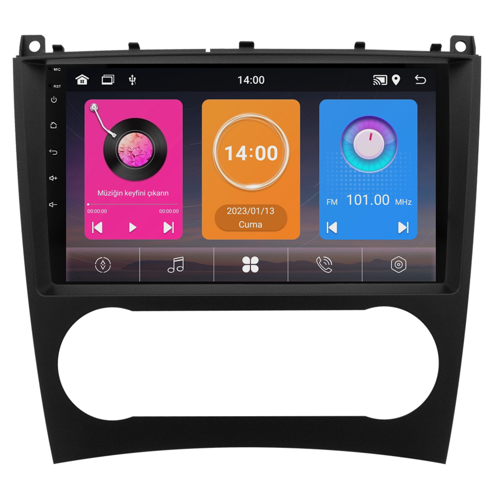 Mercedes C Serisi W203 Android Multimedya Sistemi (2005-2007) CRV-4341XAA