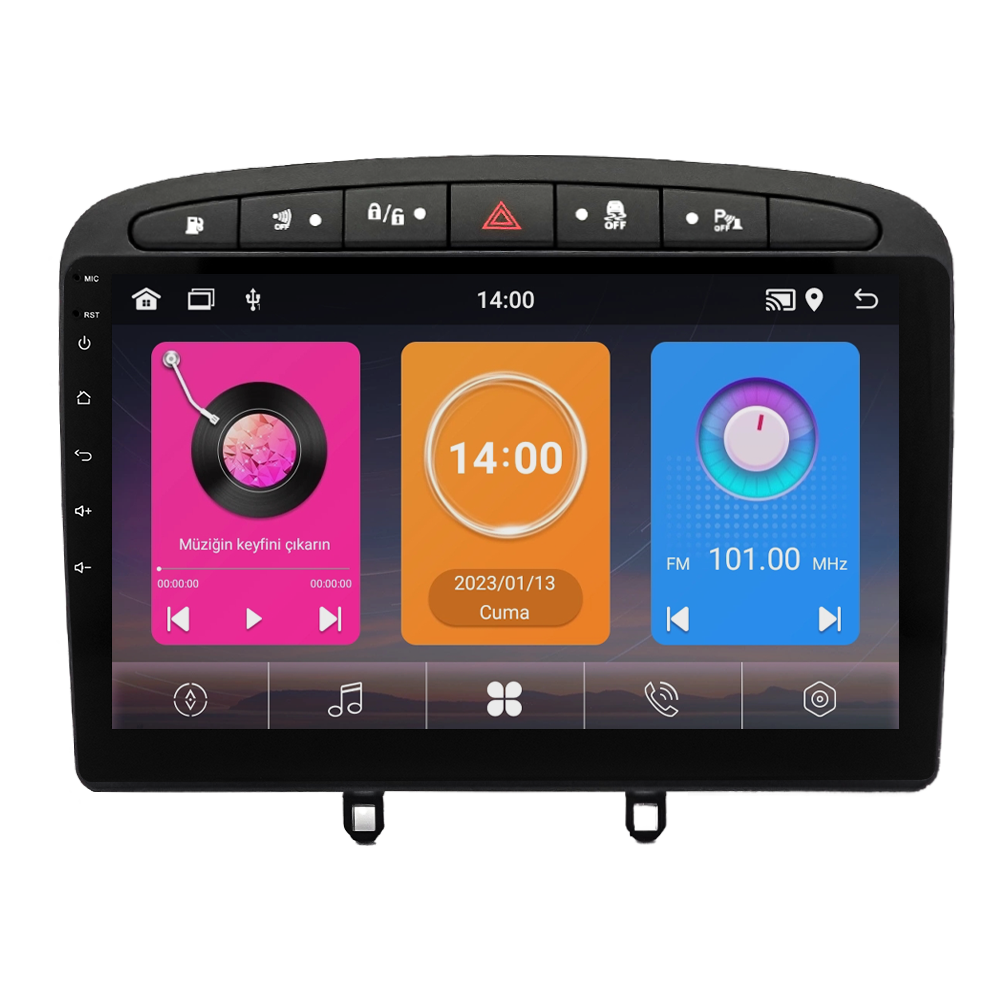 Peugeot 308 Android Multimedya Sistemi (2008-2013) CRV-4426XAA