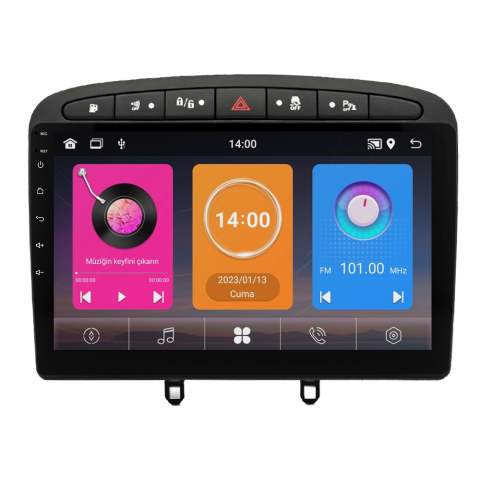 Peugeot 308 Android Multimedya Sistemi (2008-2013) CRV-4426XAA