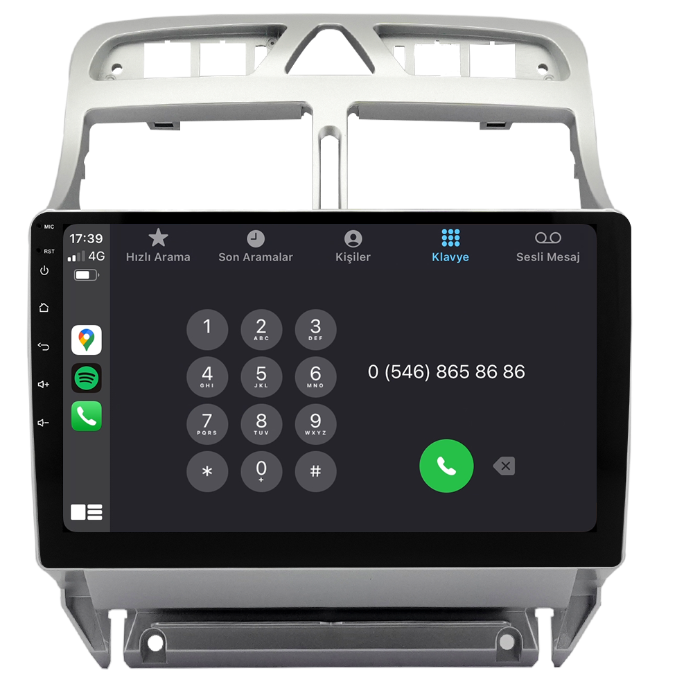 Peugeot 307 Android Multimedya Sistemi (2001-2008) CRV-4424XAA