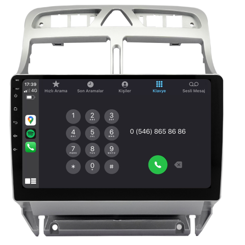 Peugeot 307 Android Multimedya Sistemi (2001-2008) CRV-4424XAA