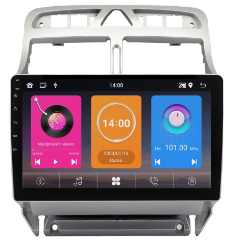 Peugeot 307 Android Multimedya Sistemi (2001-2008) CRV-4424XAA
