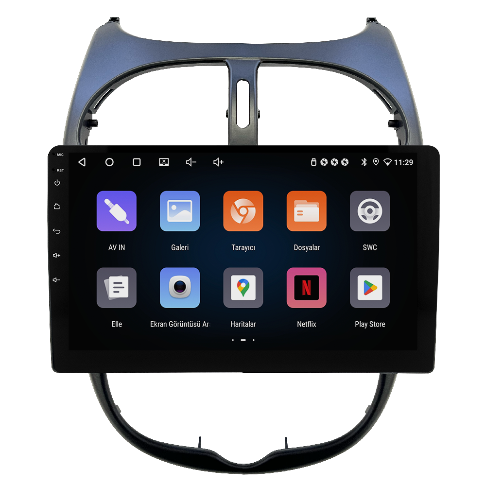 Peugeot 206 Android Multimedya Sistemi (2006-2011) CRV-4427XR