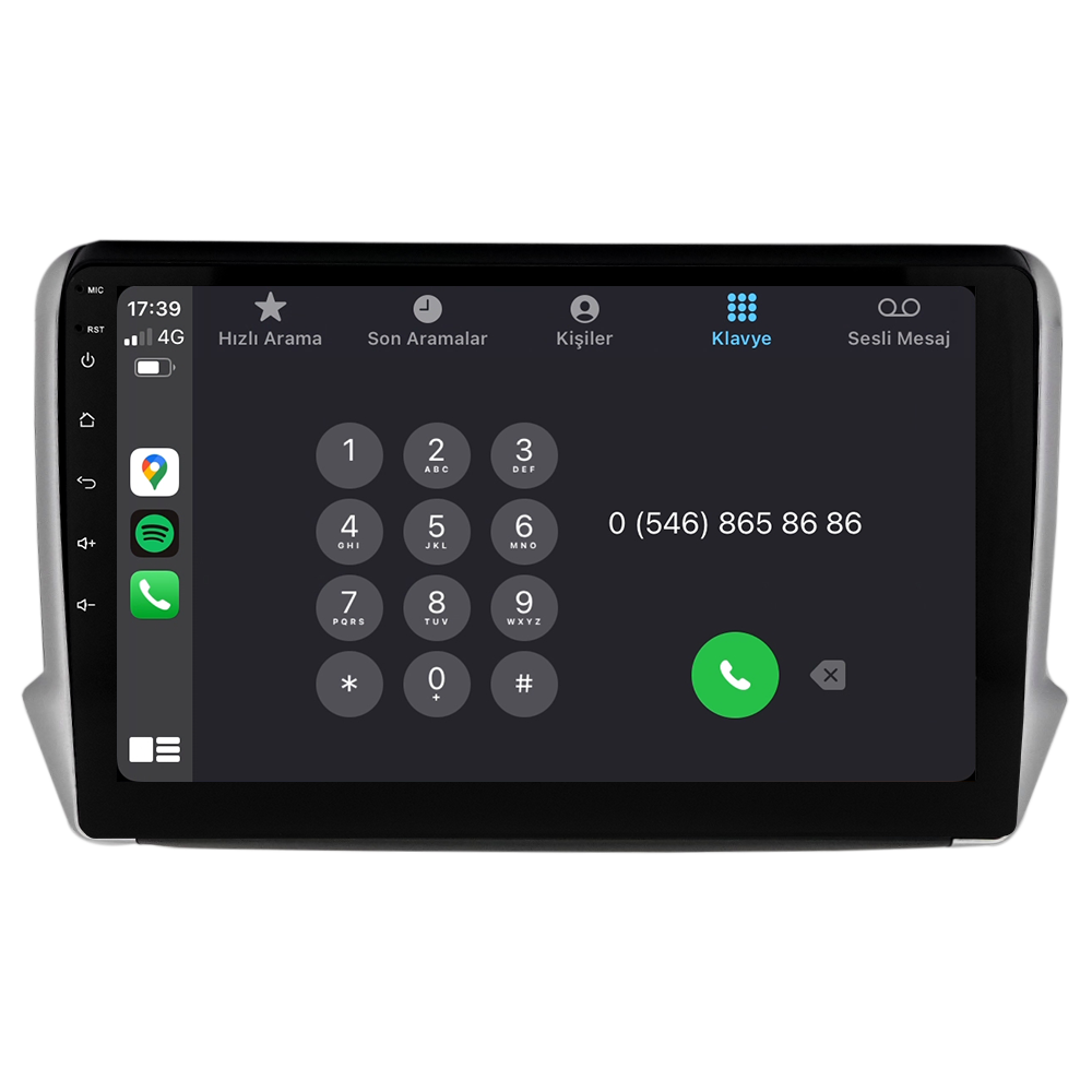 Peugeot 208 Android Multimedya Sistemi (2013-2021) CRV-4420XR