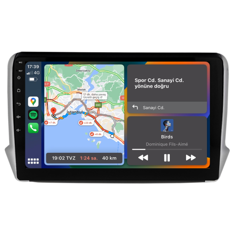 Peugeot 208 Android Multimedya Sistemi (2013-2021) CRV-4420XR