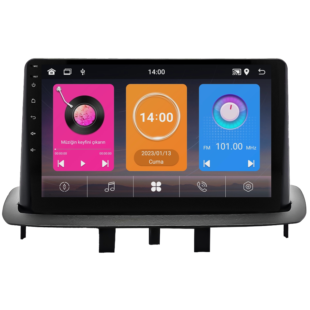 Renault Megane 3 Android Multimedya Sistemi (2010-2015) CRV-4445XAA