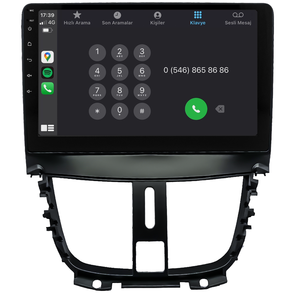 Peugeot 207 Android Multimedya Sistemi (2006-2012) CRV-4421XR