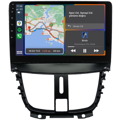 Peugeot 207 Android Multimedya Sistemi (2006-2012) CRV-4421XR