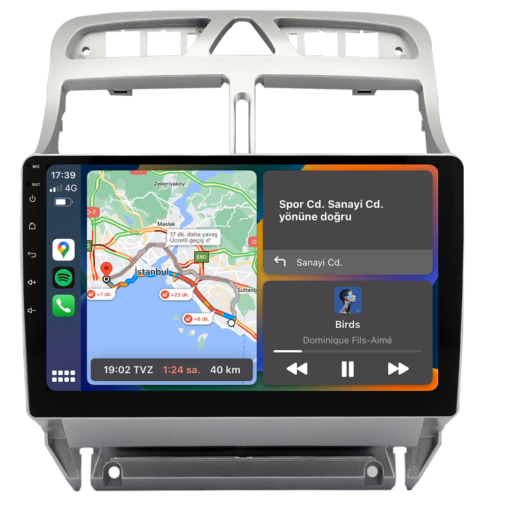 Peugeot 307 Android Multimedya Sistemi (2001-2008) CRV-4424XR