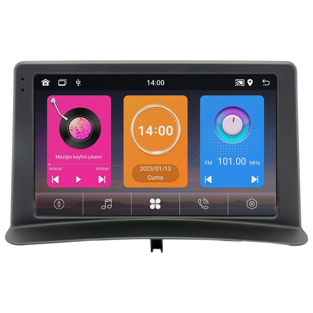 Renault Clio 3 Android Multimedya Sistemi (2008-2012) CRV-4451XAA