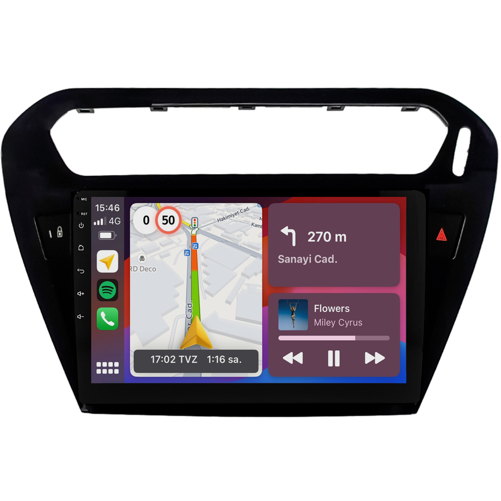 Citroen C-Elysee Android Multimedya Sistemi (2012-2024) CRV4425XP
