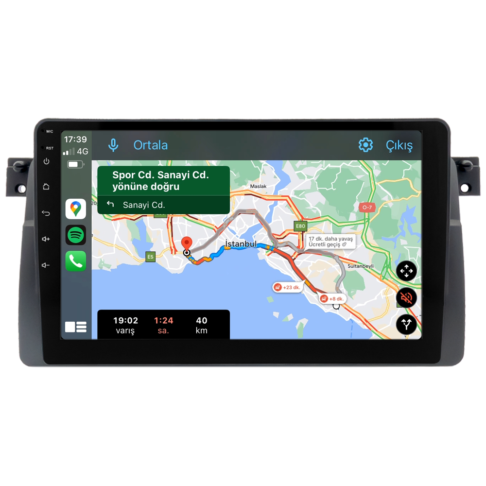 BMW 3 Serisi E46 Android Multimedya Sistemi (1997-2005)