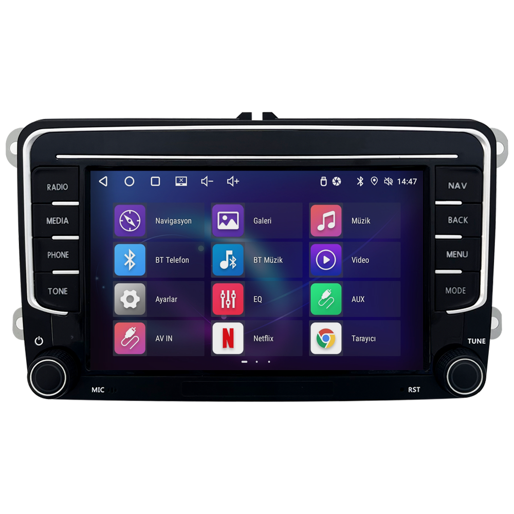 Volkswagen Scirocco Android Multimedya Sistemi (2009-2018) CRV-4570RD