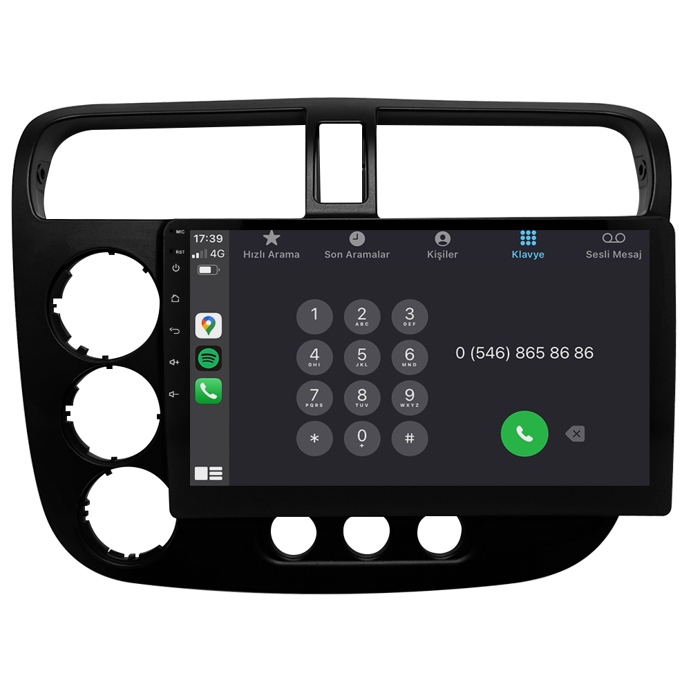 Honda Civic VTEC 2 Android Multimedya Sistemi CRV-4792X