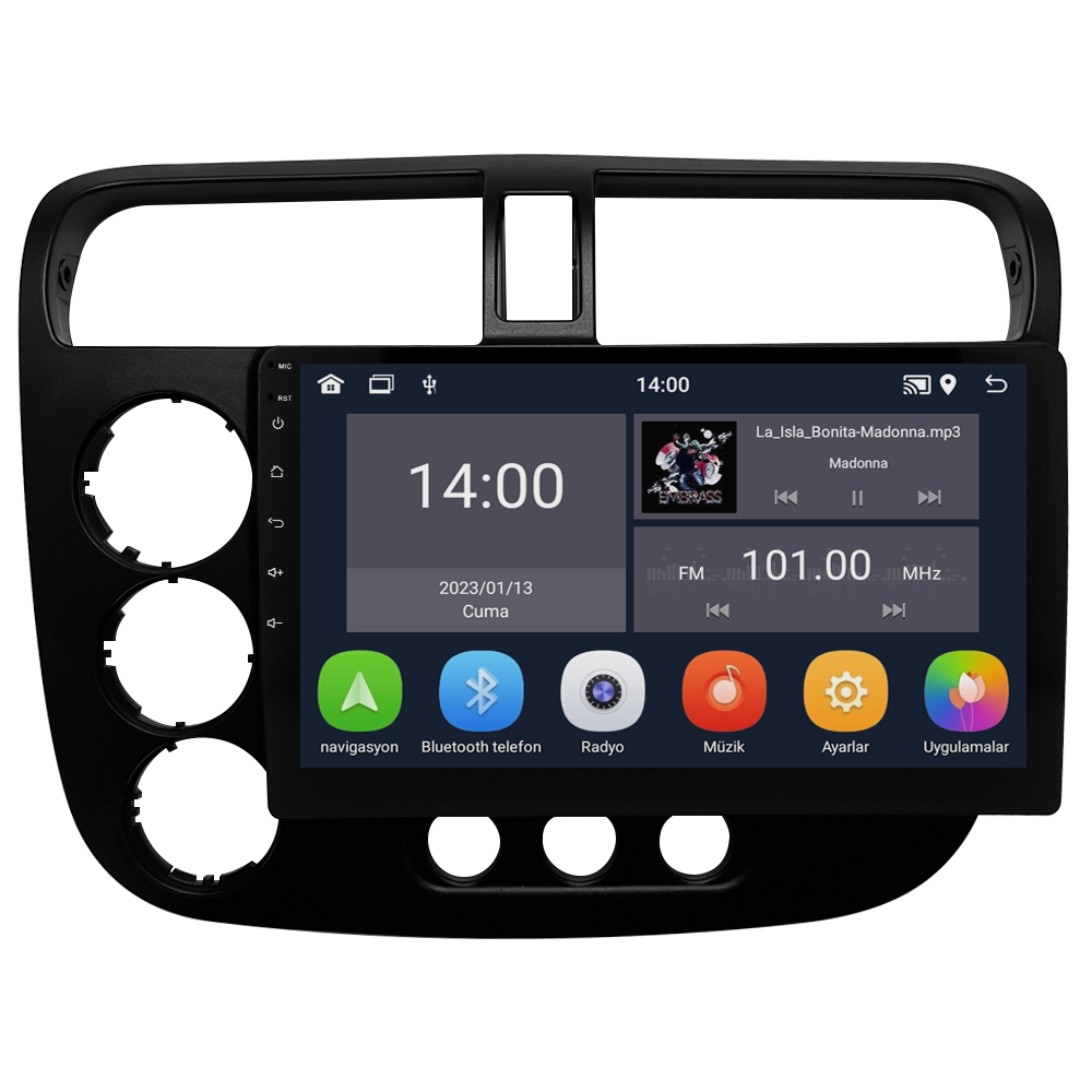 Honda Civic VTEC 2 Android Multimedya Sistemi CRV-4792XD