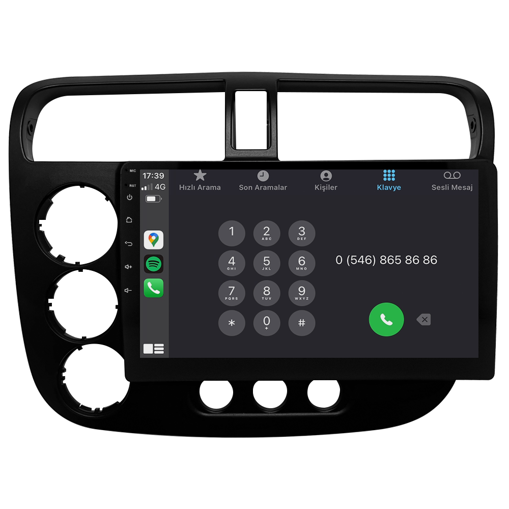 Honda Civic VTEC 2 Android Multimedya Sistemi CRV-4792XAA