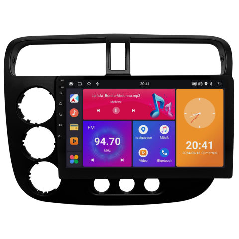 Honda Civic VTEC 2 Android Multimedya Sistemi CRV4792XP