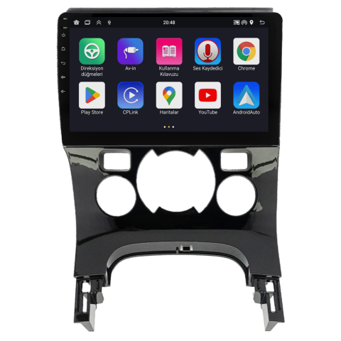Peugeot 5008 Android Multimedya Sistemi (2009-2016) Dijital Klima