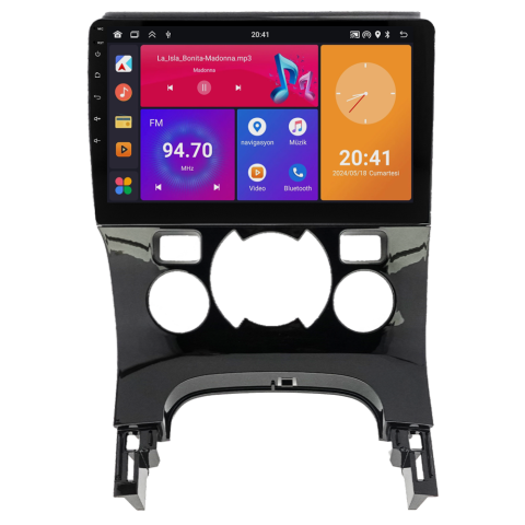 Peugeot 5008 Android Multimedya Sistemi (2009-2016) Dijital Klima
