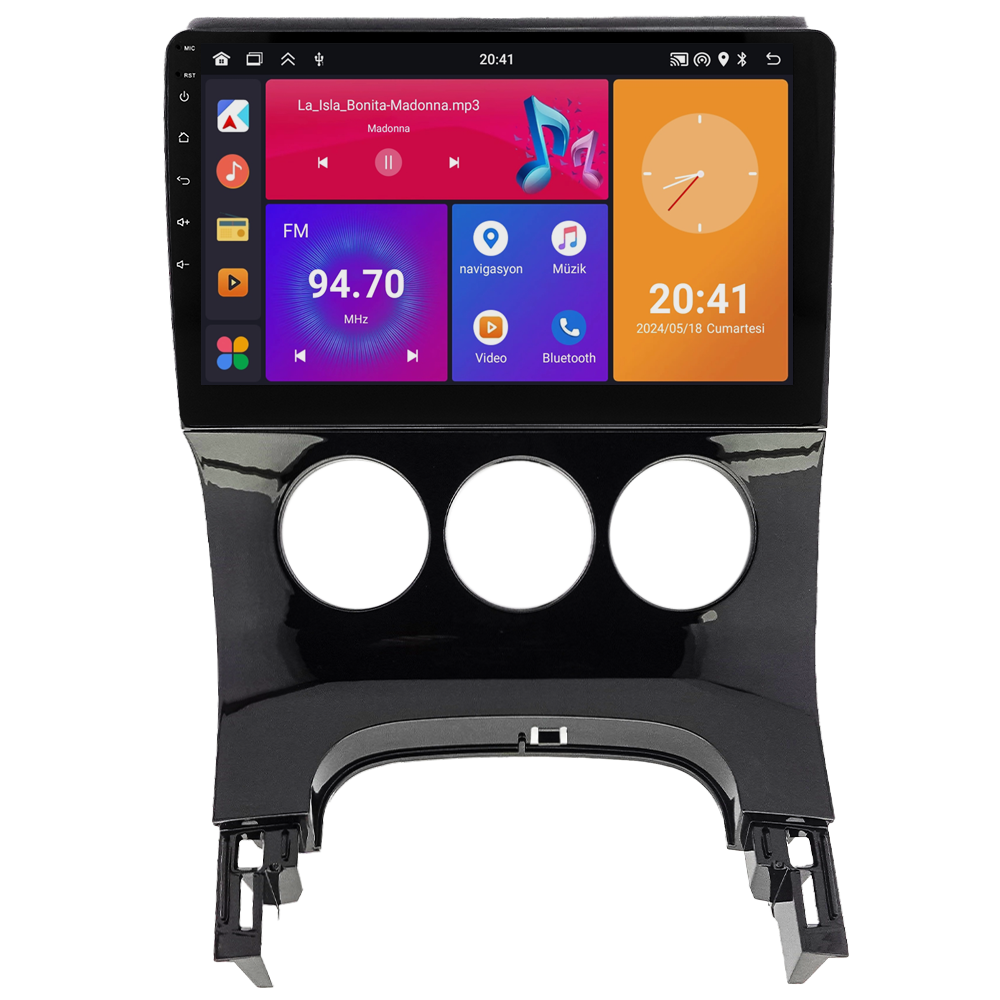 Peugeot 5008 Android Multimedya Sistemi (2009-2016) Manuel Klima