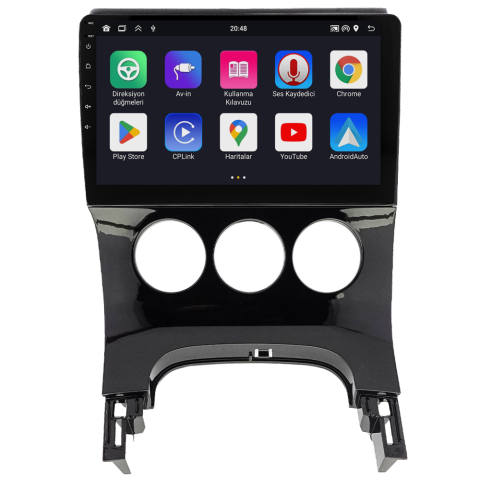 Peugeot 5008 Android Multimedya Sistemi (2009-2016) Manuel Klima