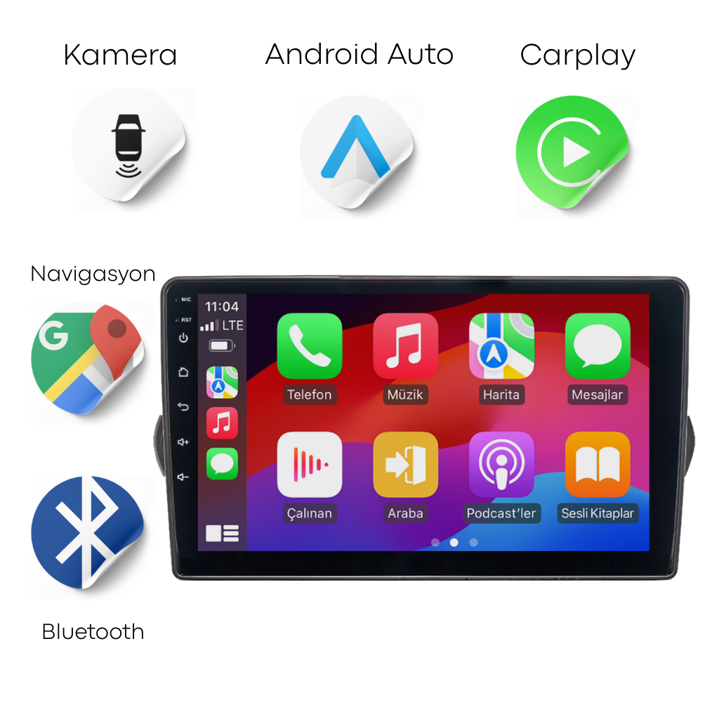 Fiat Egea Android Multimedya Sistemi (2015-2025) CRV4101XP