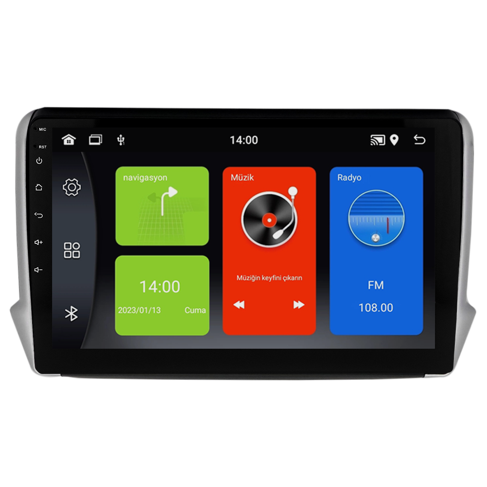 Peugeot 208 Android Multimedya Sistemi (2013-2021)