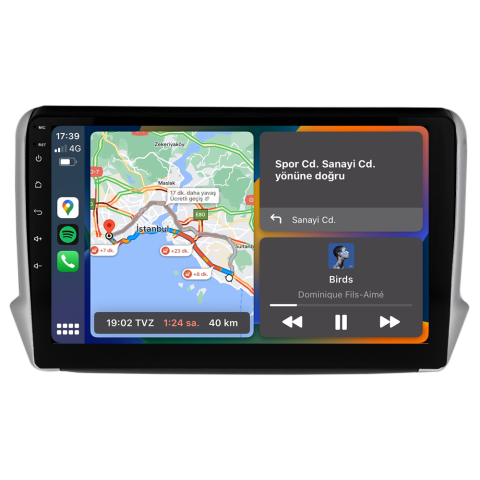 Peugeot 208 Android Multimedya Sistemi (2013-2021)