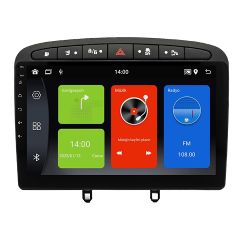 Peugeot 308 Android Multimedya Sistemi (2008-2013)