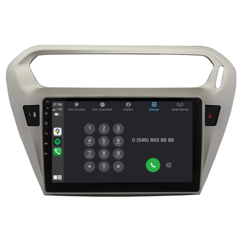 Citroen C-Elysee Android Multimedya Sistemi (2012-2024) CRV4425XP