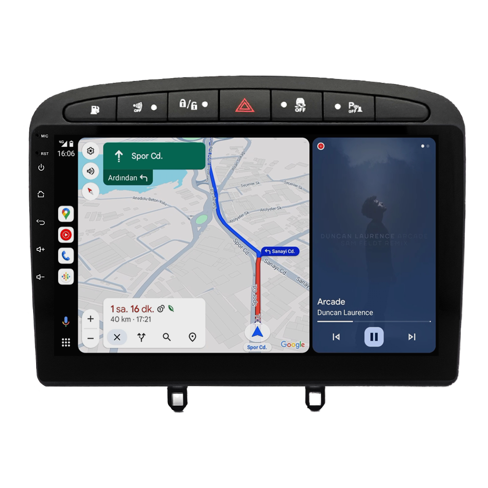 Peugeot 308 Android Multimedya Sistemi (2008-2013) CRV4426XP