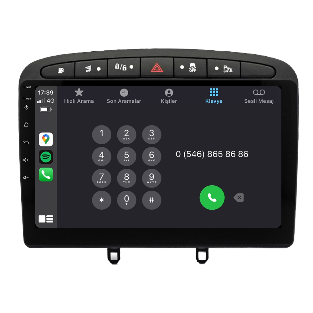 Peugeot 308 Android Multimedya Sistemi (2008-2013) CRV4426XP