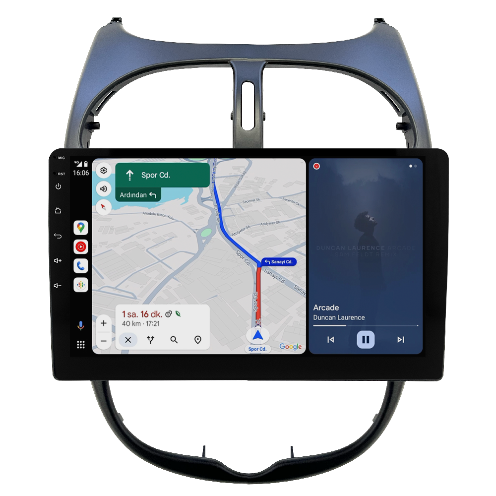 Peugeot 206 Android Multimedya Sistemi (2006-2011) CRV4427XP