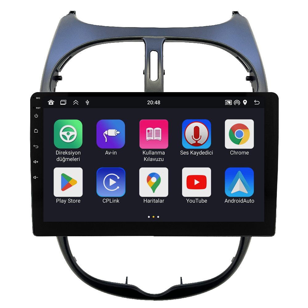 Peugeot 206 Android Multimedya Sistemi (2006-2011) CRV4427XP