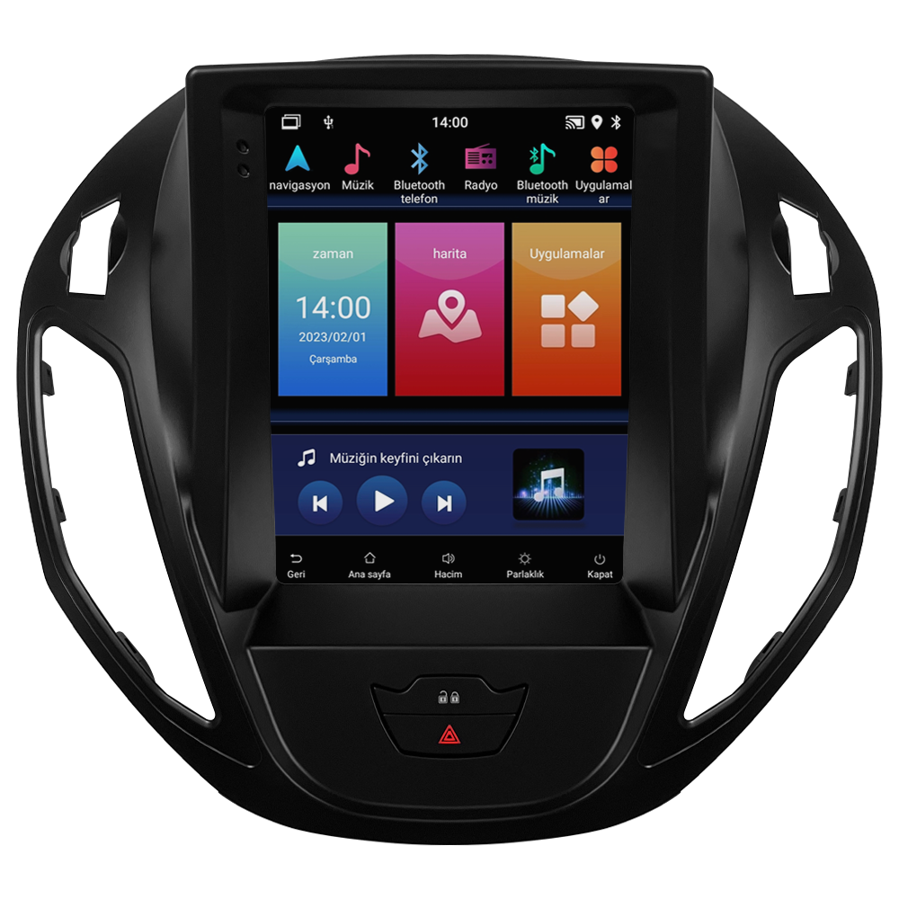 Ford Courier Titanyum Android Multimedya Sistemi (2013-2024) CRV-4837XT