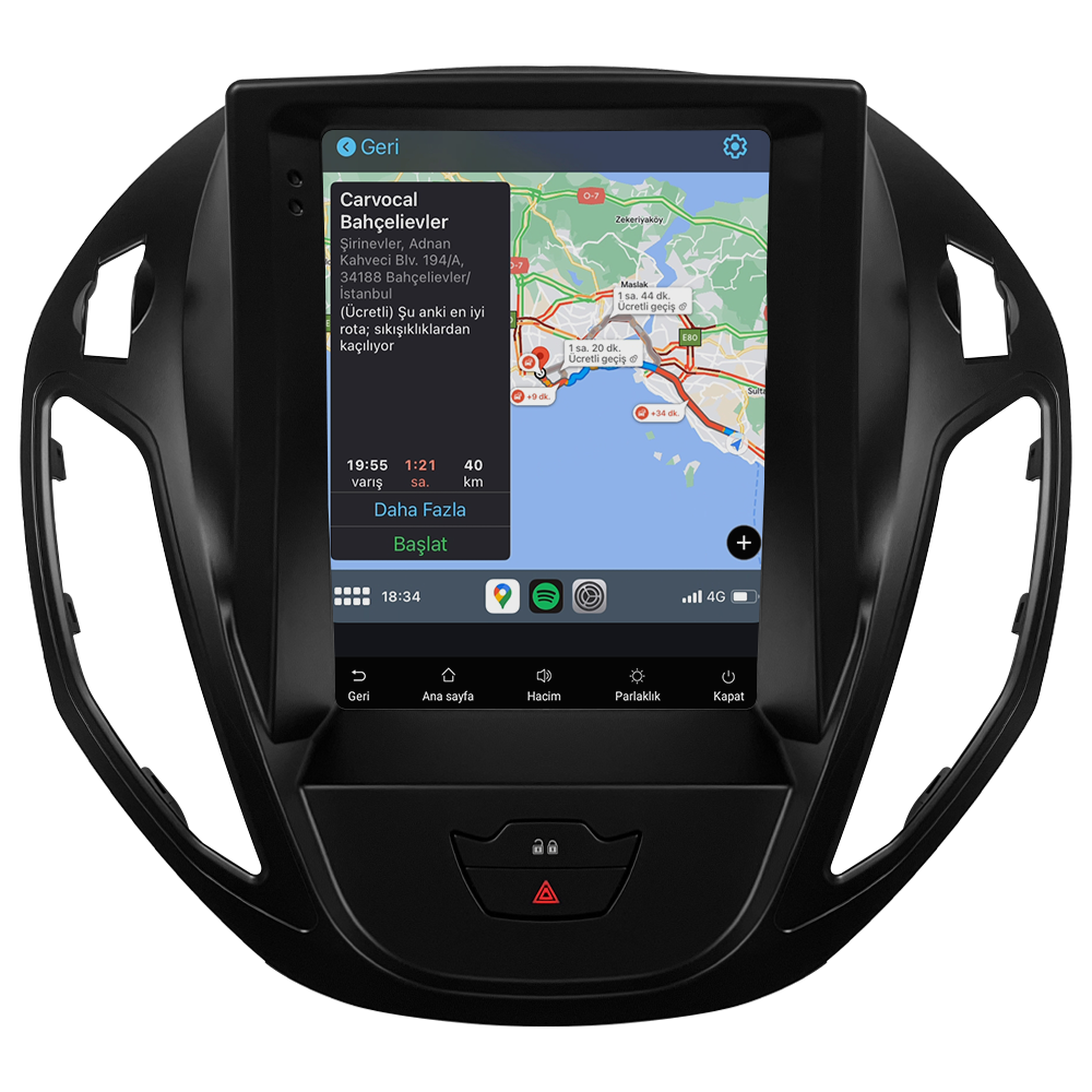 Ford Courier Titanium Android Multimedya Sistemi (2013-2024) CRV-4837XAT