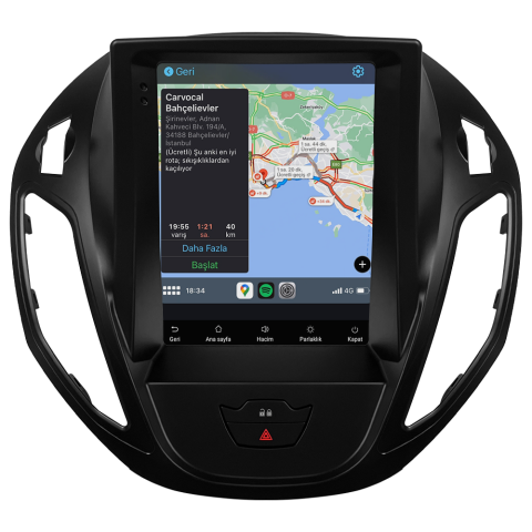 Ford Courier Titanyum Android Multimedya Sistemi (2013-2024) CRV-4837XAT