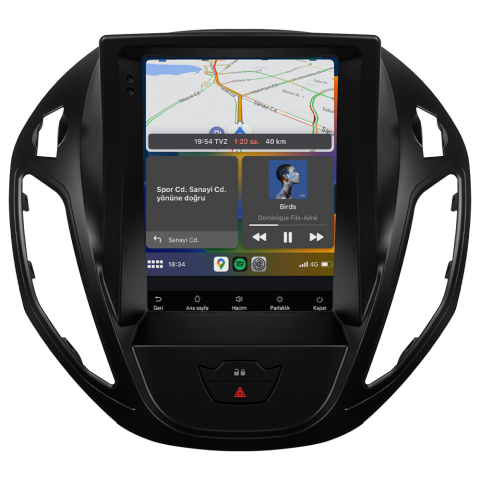 Ford Courier Titanyum Android Multimedya Sistemi (2013-2024) CRV-4837XAT