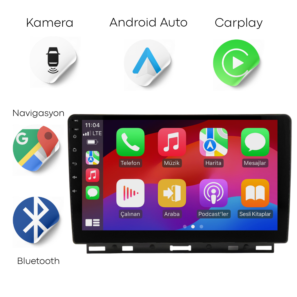 Renault Clio 5 Android Multimedya Sistemi (2020-2023) CRV4450XP