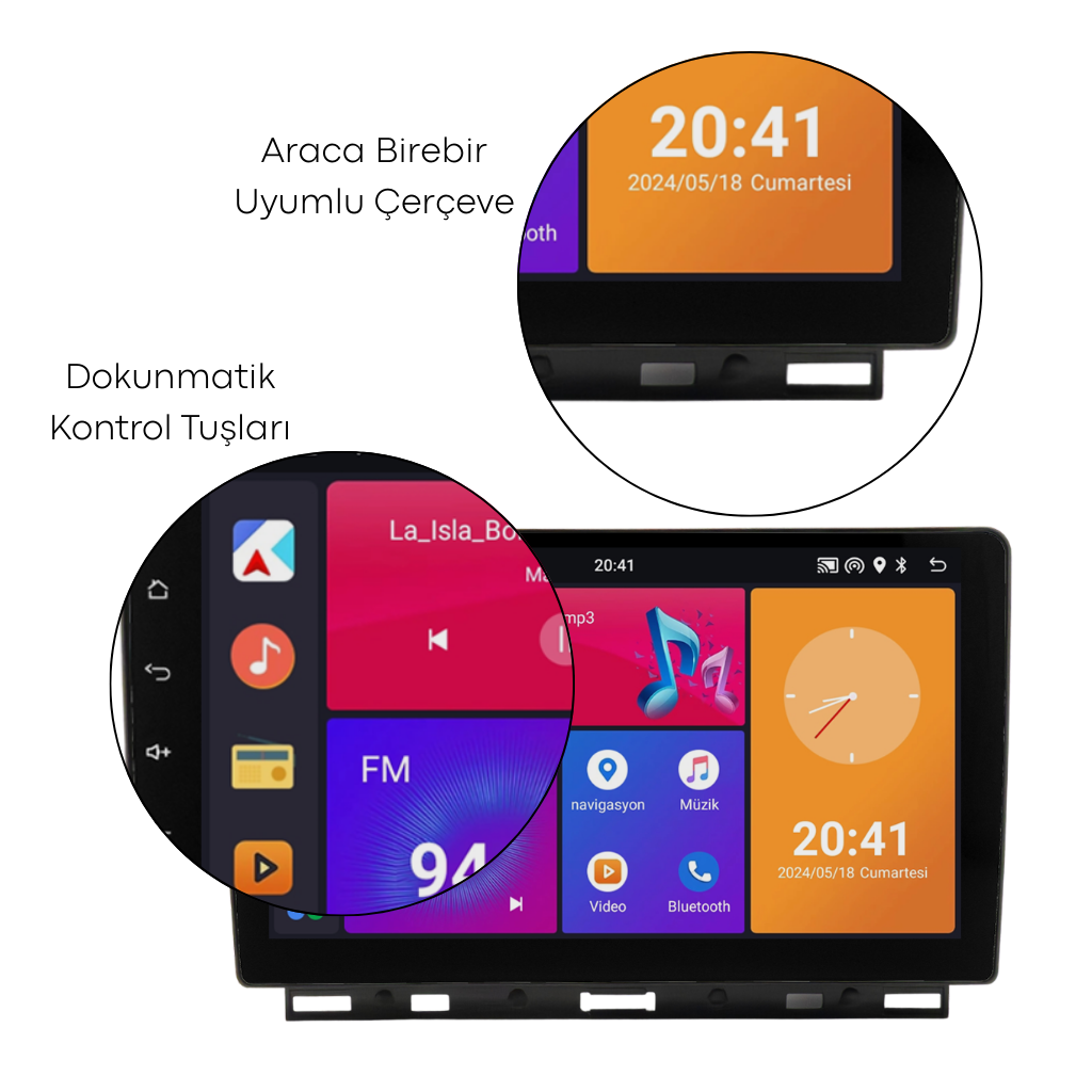 Renault Clio 5 Android Multimedya Sistemi (2020-2023) CRV4450XP