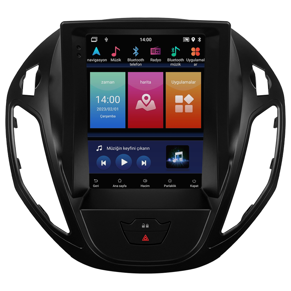 Ford Courier Titanium Android Multimedya Sistemi (2013-2024) CRV-4837XAT