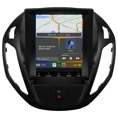 Ford Courier Titanium Android Multimedya Sistemi (2013-2024) CRV-4837XAAT