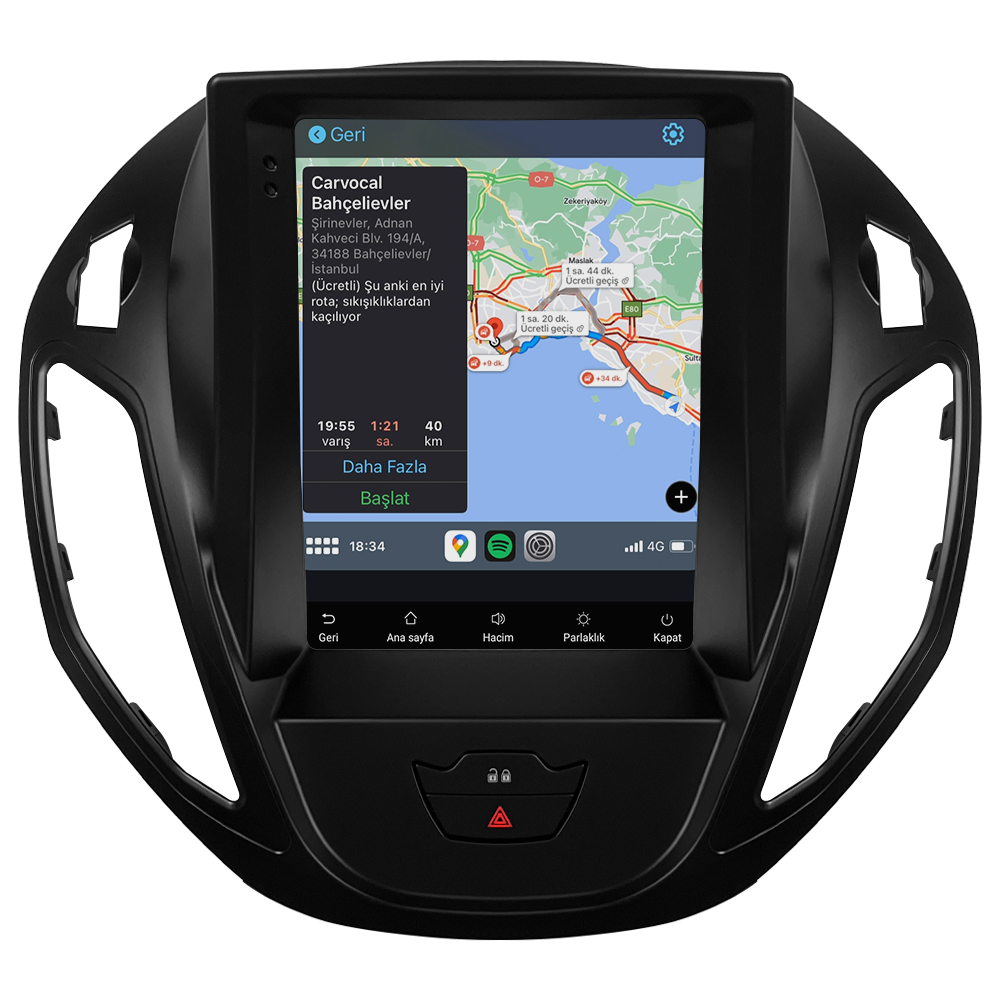 Ford Courier Titanium Android Multimedya Sistemi (2013-2024) CRV-4837XAAT