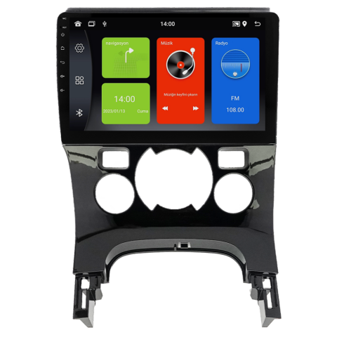 Peugeot 5008 Android Multimedya Sistemi (2009-2016) Dijital Klima
