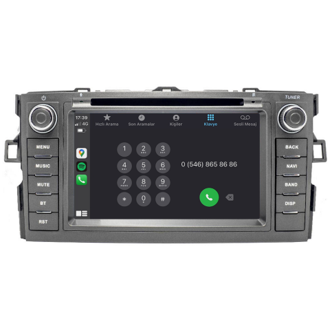 Toyota Auris Android Multimedya Sistemi (2007-2012) CRV-4541RD