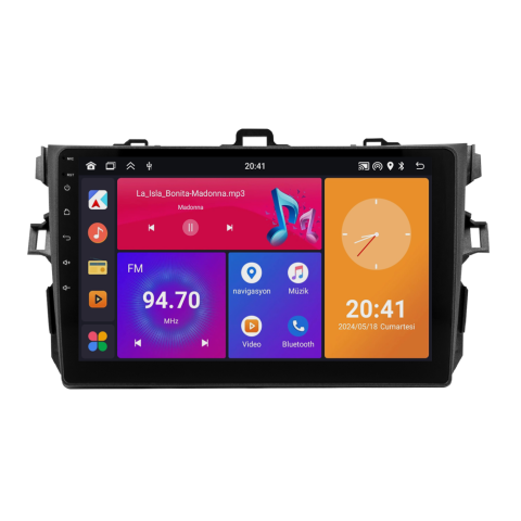 Toyota Corolla Android Multimedya Sistemi (2008-2012) CRV4543XP
