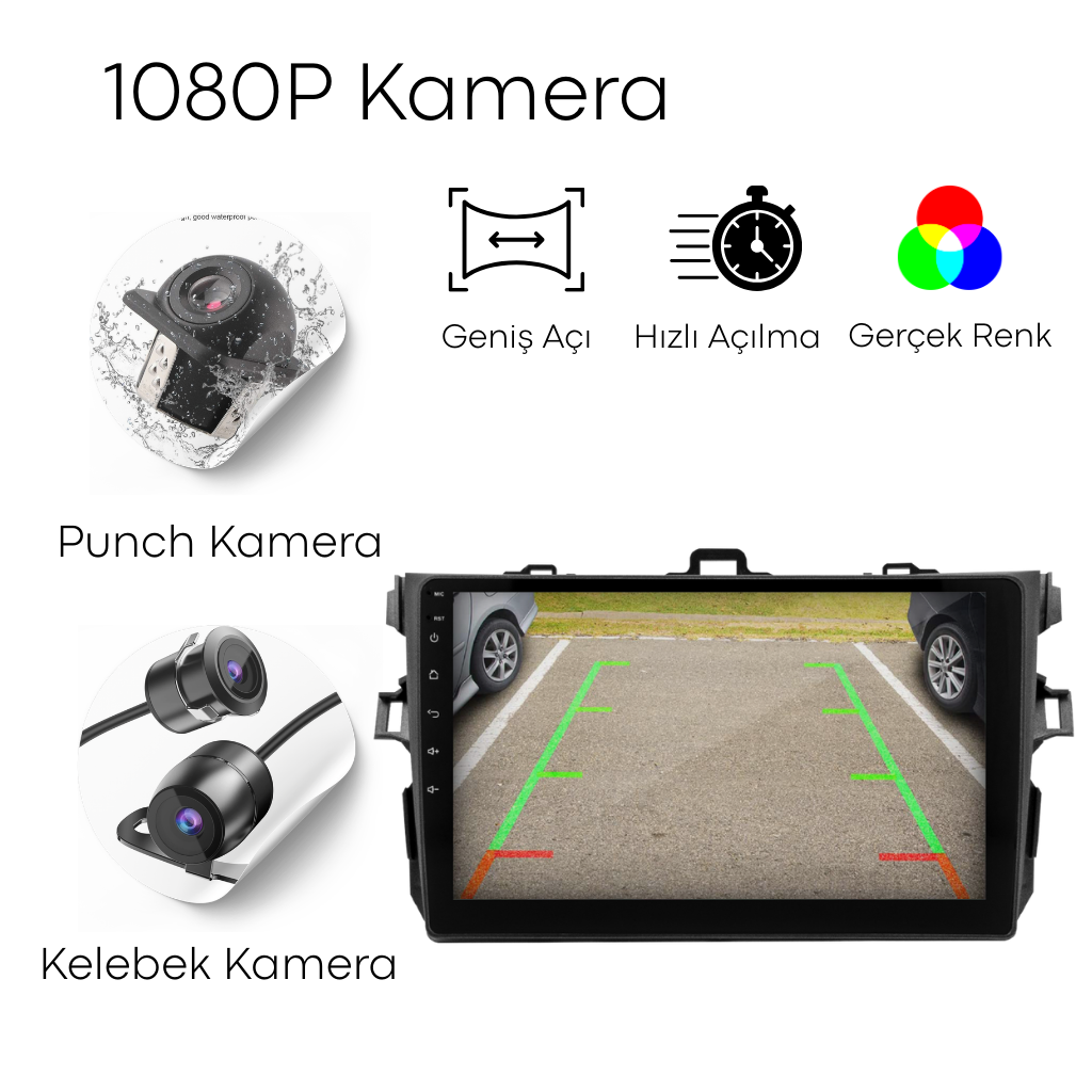Toyota Corolla Android Multimedya Sistemi (2008-2012) CRV4543XP
