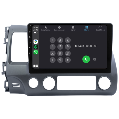 Honda Civic FD6 Android Multimedya Sistemi (2007-2012)