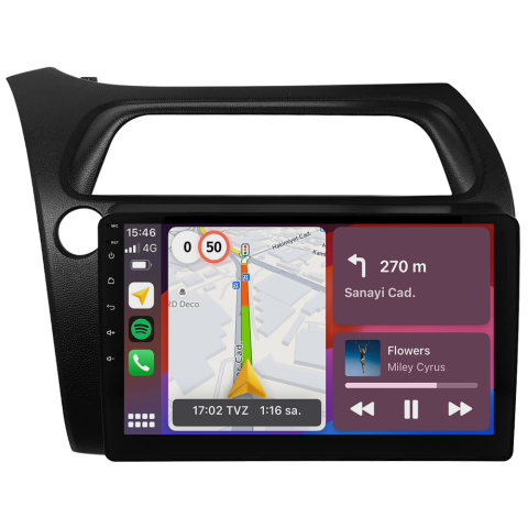 Honda Civic Hatchback Android Multimedya Sistemi (2005) CRV4814XP